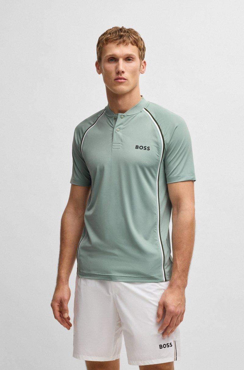 Hugo Boss Polo slim fit deportivo de malla superelástica