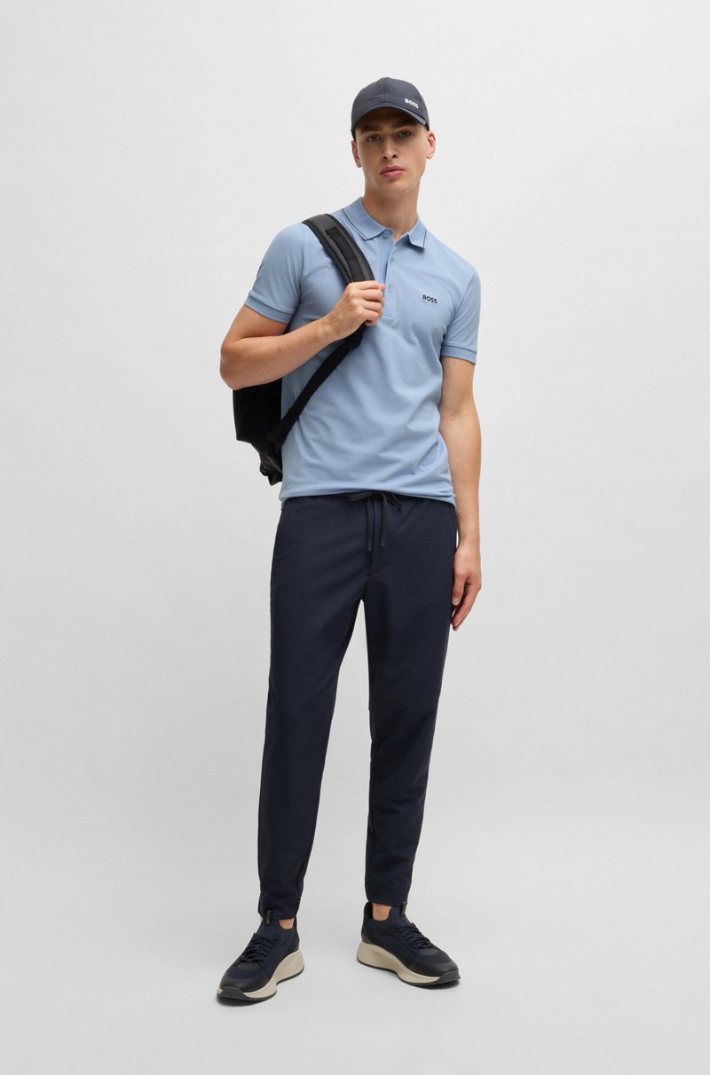 Hugo Boss Polo Slim Fit En Piqué De Algodón Con Logo Tonal