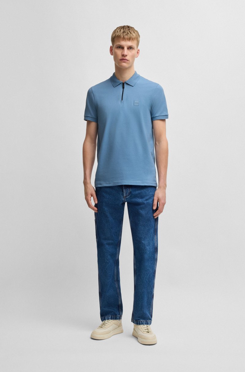 Hugo Boss Polo Tejido Slim Fit De Piqué De Algodón Elástico