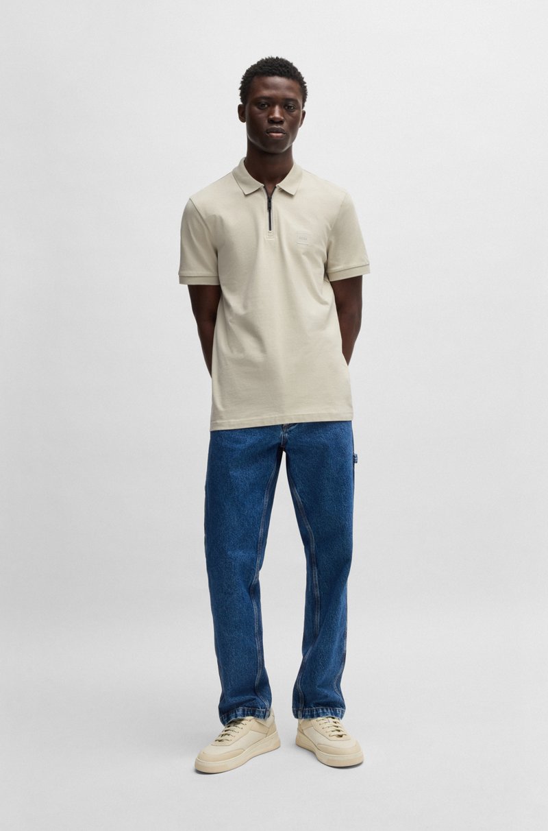 Hugo Boss Polo Tejido Slim Fit De Piqué De Algodón Elástico