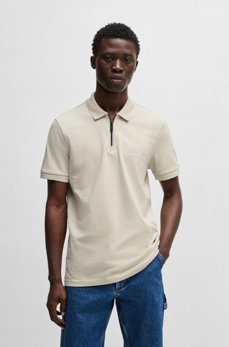 Hugo Boss Polo tejido slim fit de piqué de algodón elástico