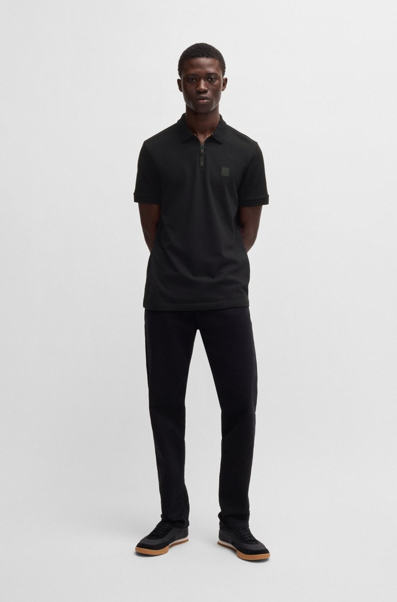 Hugo Boss Polo Tejido Slim Fit De Piqué De Algodón Elástico