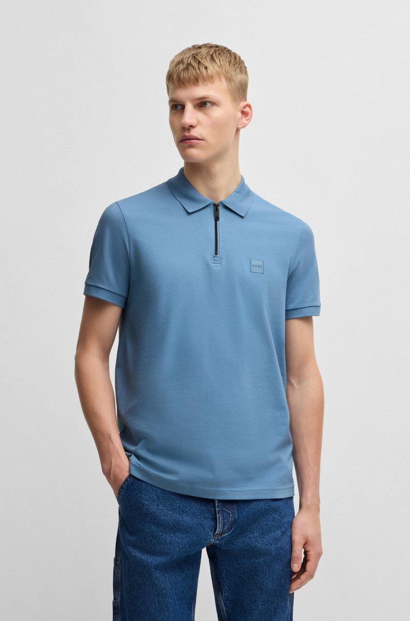 Hugo Boss Polo tejido slim fit de piqué de algodón elástico
