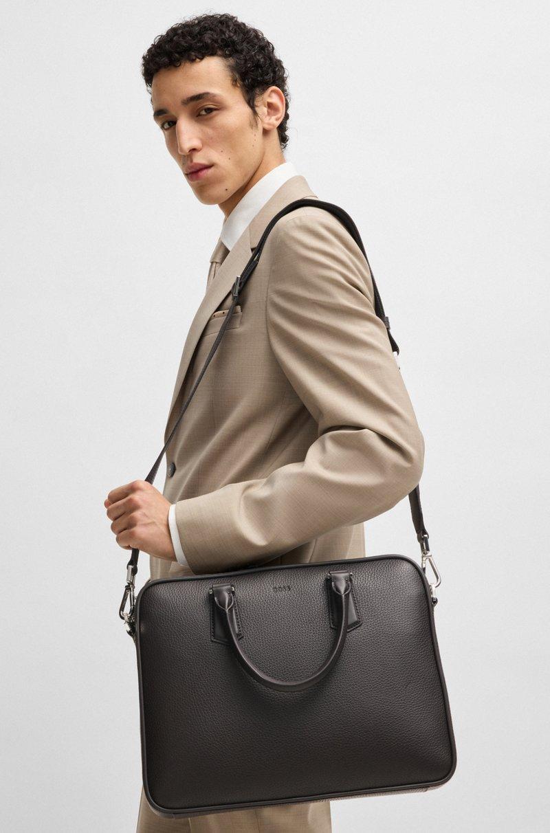 Hugo Boss Portadocumentos De Piel Italiana Con Detalles De La Marca