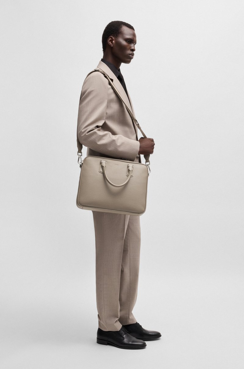 Hugo Boss Portadocumentos De Piel Italiana Con Detalles De La Marca