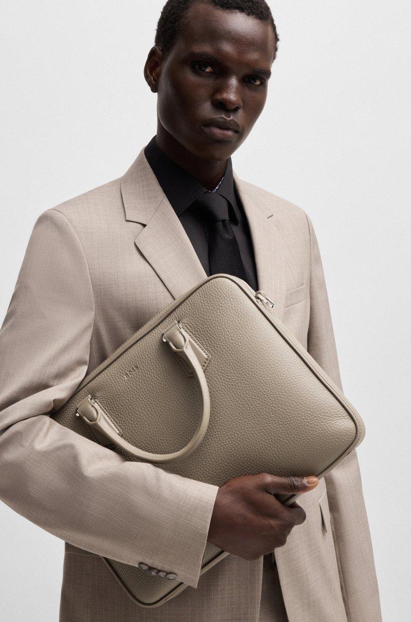 Hugo Boss Portadocumentos De Piel Italiana Con Detalles De La Marca