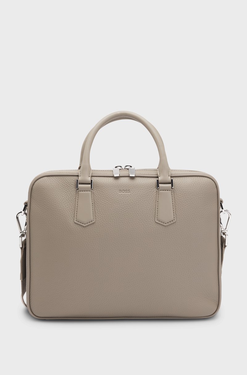 Hugo Boss Portadocumentos de piel italiana con detalles de la marca Hugo Boss Portadocumentos de piel italiana con detalles de la marca