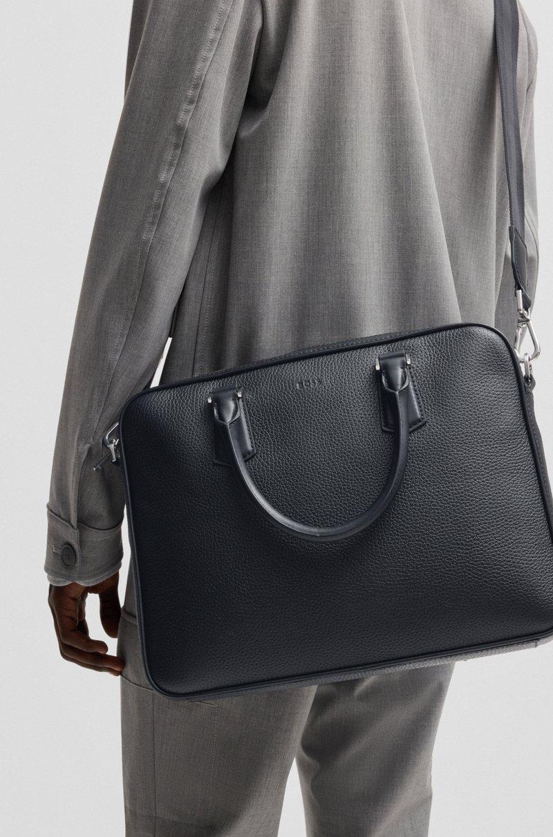 Hugo Boss Portadocumentos De Piel Italiana Con Detalles De La Marca