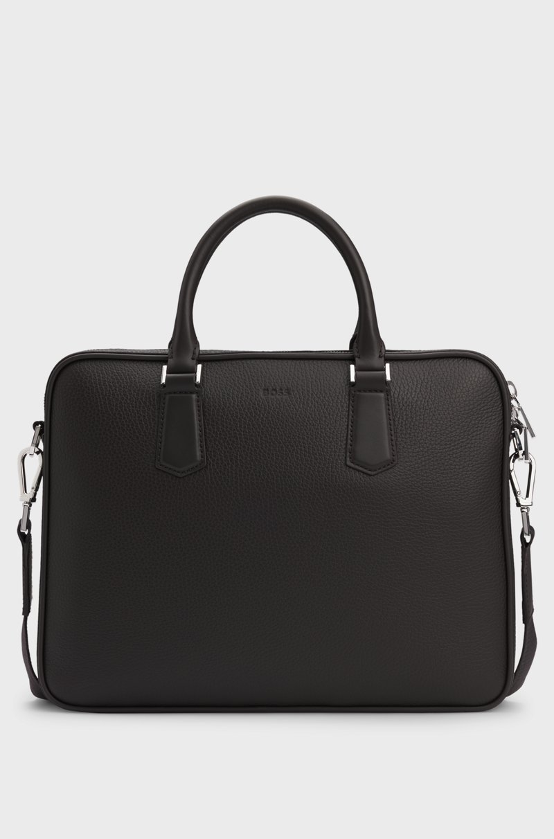 Hugo Boss Portadocumentos de piel italiana con detalles de la marca Hugo Boss Portadocumentos de piel italiana con detalles de la marca