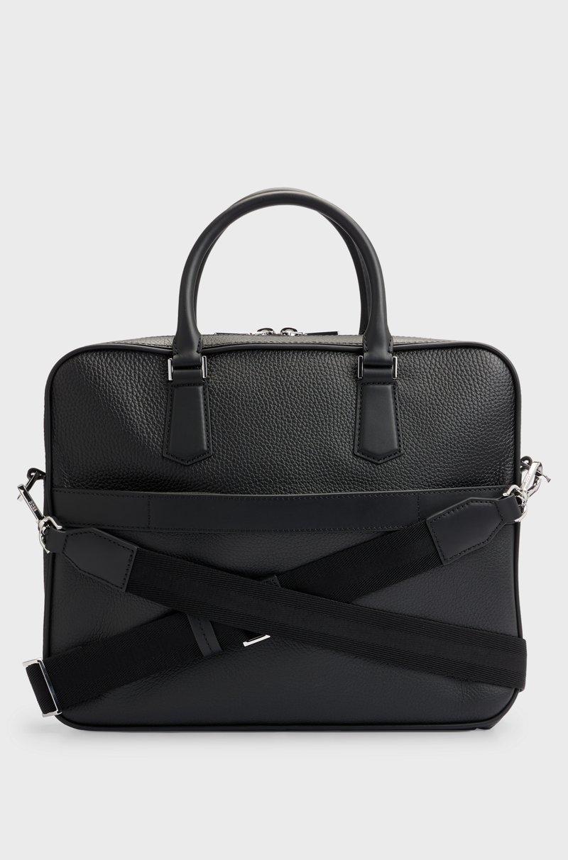 Hugo Boss Portadocumentos De Piel Italiana Con Logo Grabado