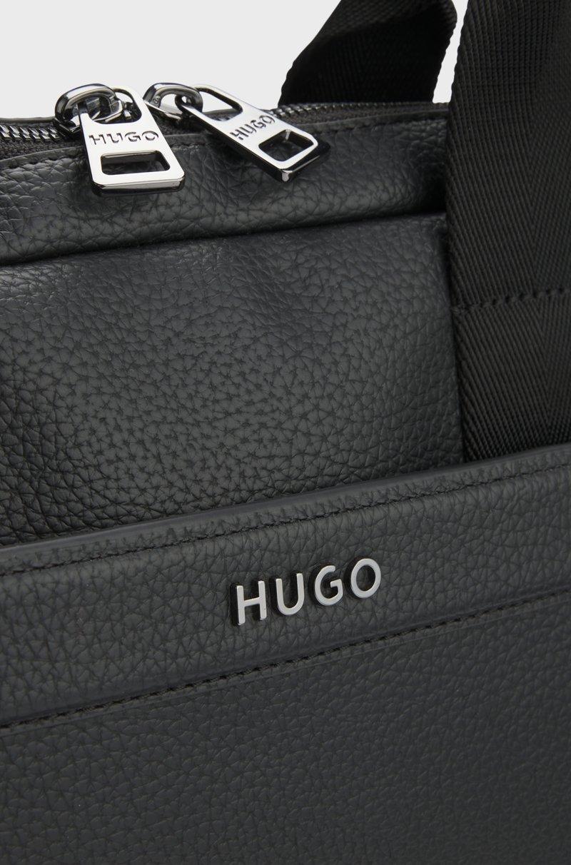 Hugo Boss Portadocumentos De Piel Sintética Con Logo De Bronce Industrial