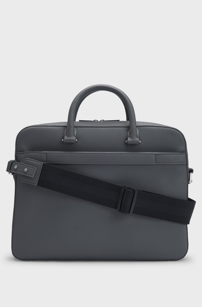 Hugo Boss Portadocumentos De Piel Sintética Granulada Con Ribetes De La Marca