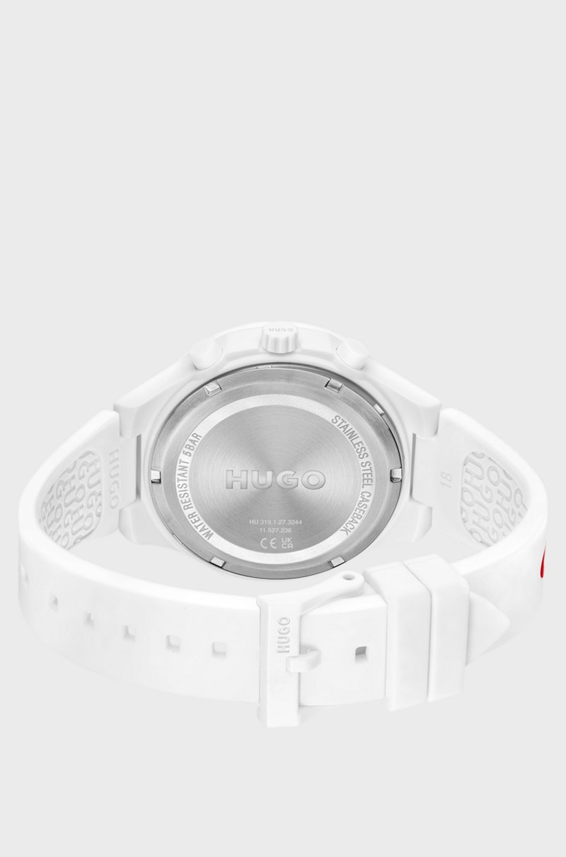 Hugo Boss Reloj Blanco Con Correa De Silicona Con Logo