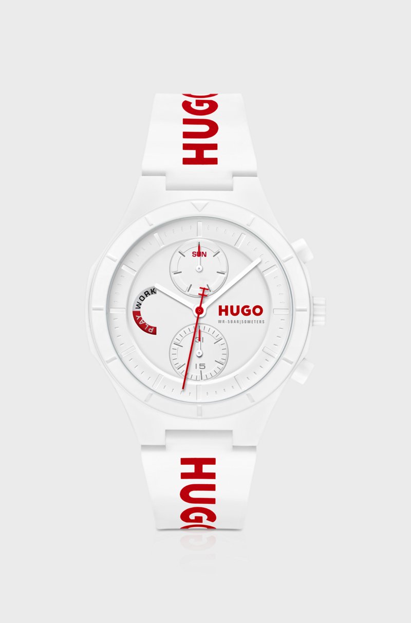 Hugo Boss Reloj Blanco Con Correa De Silicona Con Logo
