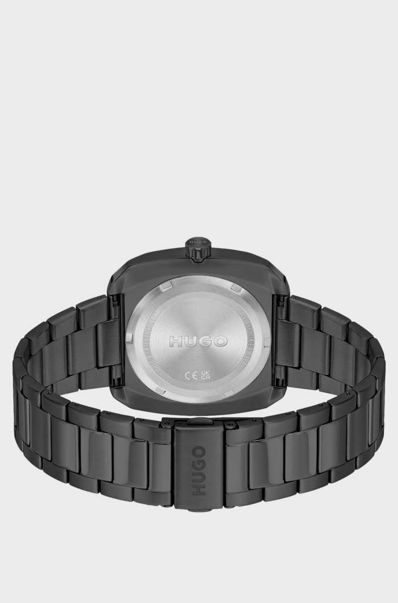 Hugo Boss Reloj Chapado En Negro Con Pulsera De Eslabones