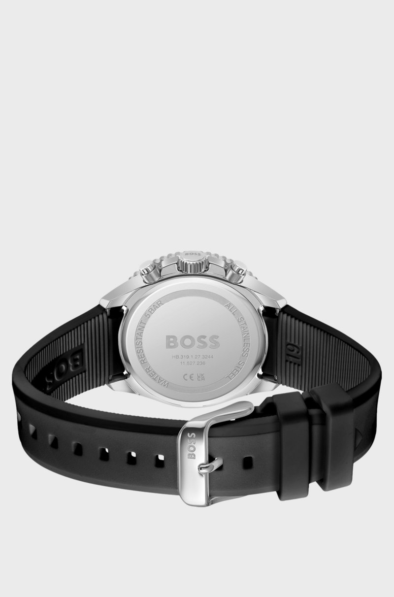Hugo Boss Reloj Con Efecto De Oro Rojo Y Correa De Silicona
