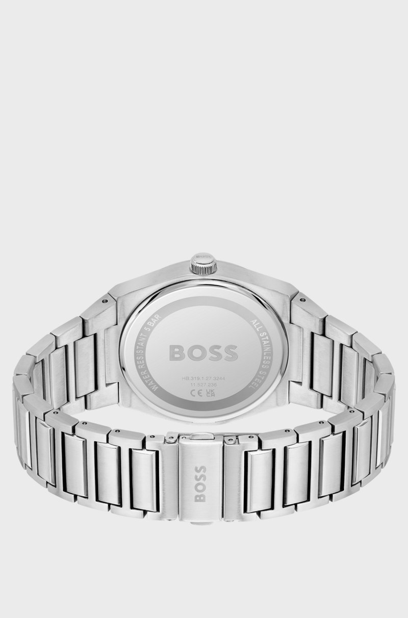 Hugo Boss Reloj Con Esfera Verde Y Pulsera De Eslabones