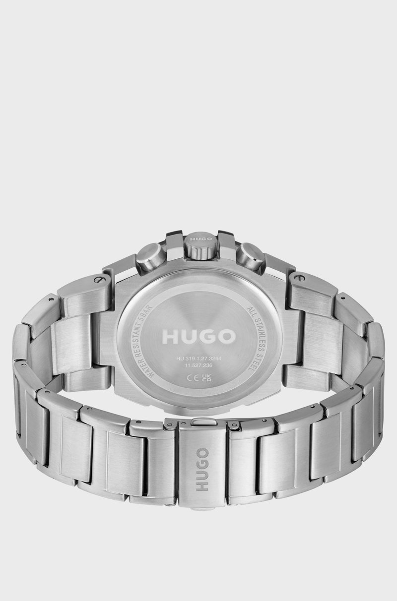 Hugo Boss Reloj Con Pulsera De Eslabones Y Esfera Azul A Capas