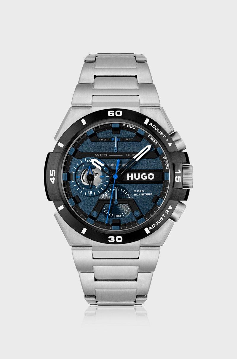 Hugo Boss Reloj con pulsera de eslabones y esfera azul a capas