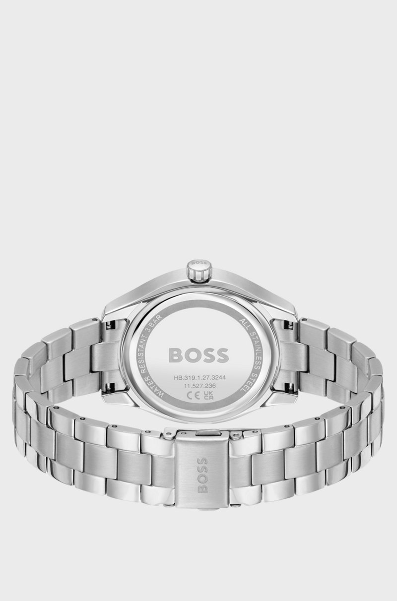 Hugo Boss Reloj Con Pulsera De Eslabones Y Esfera Gris