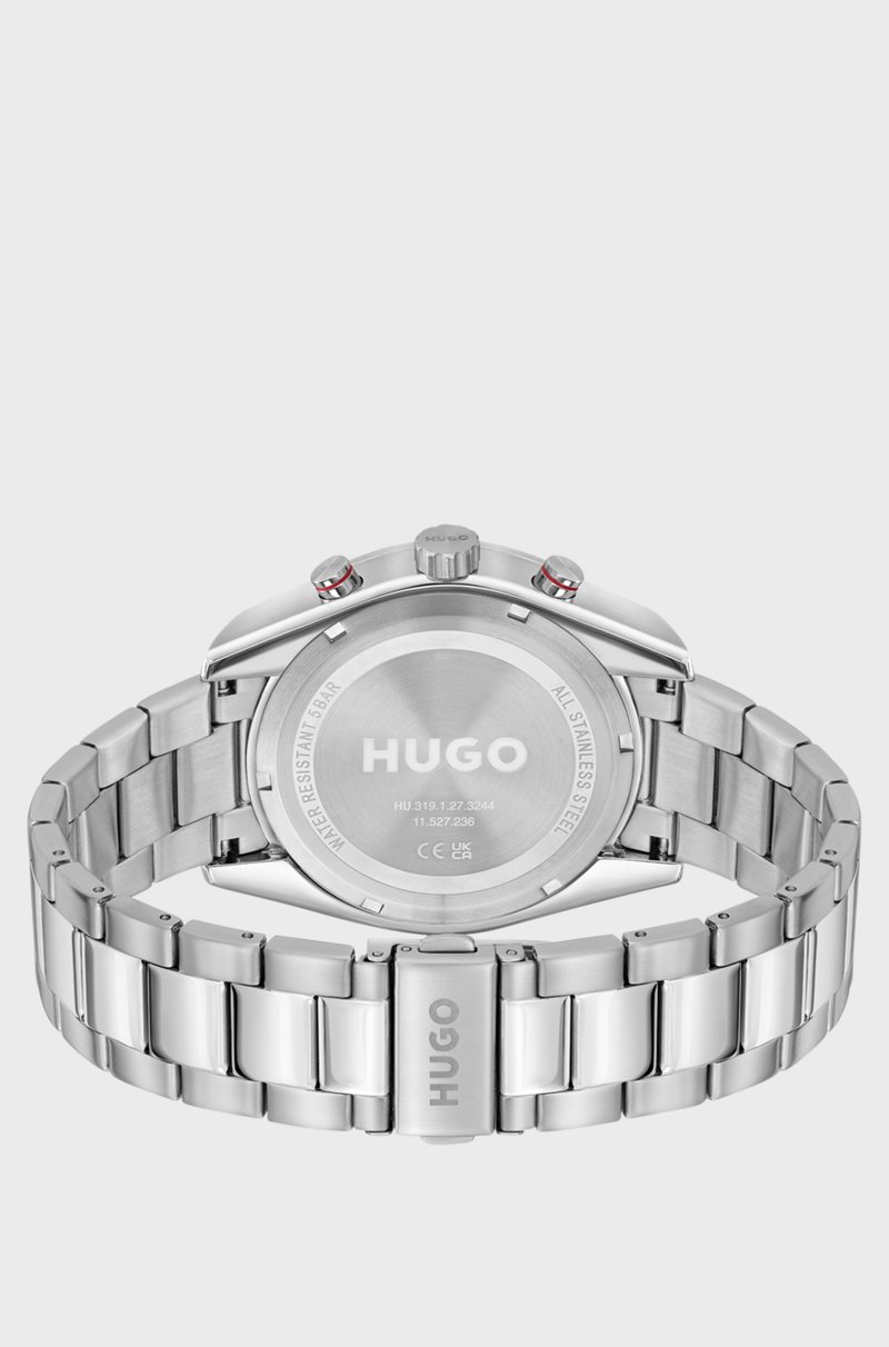 Hugo Boss Reloj De Acero Inoxidable Con Detalles Inspirados En Las Carreras