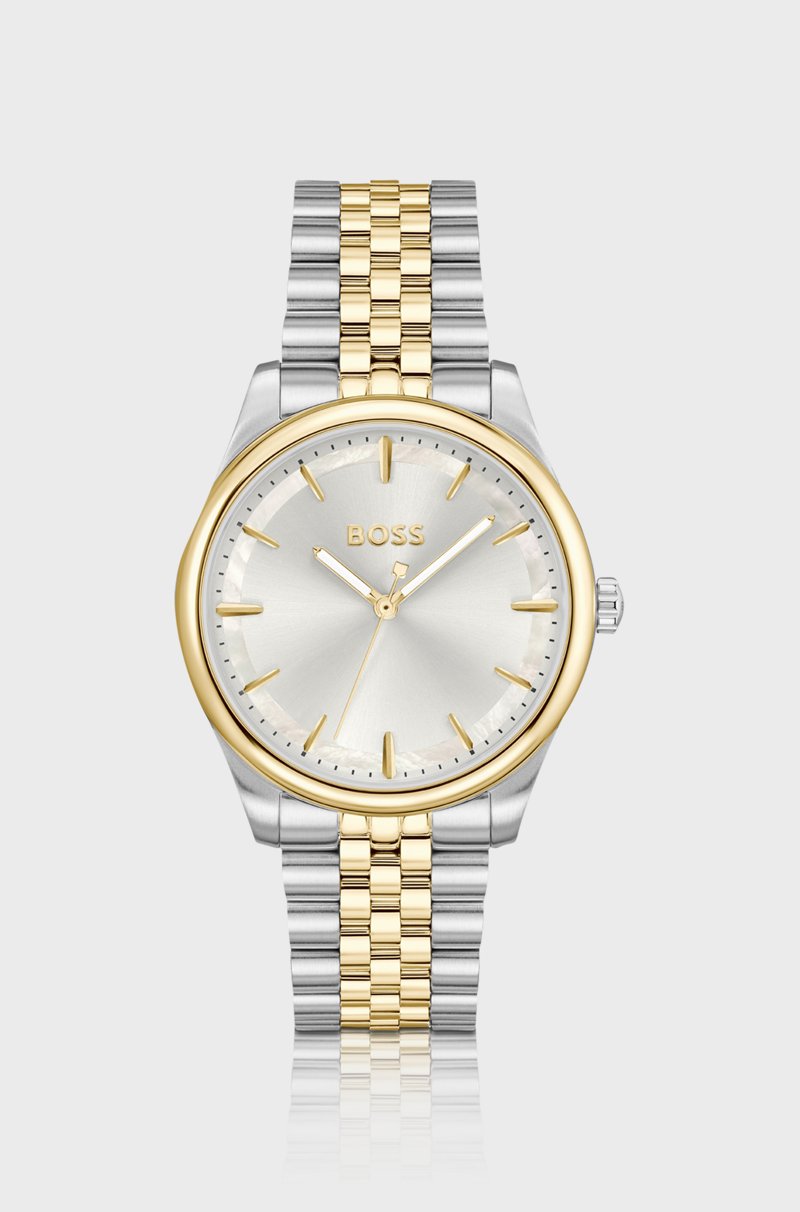 Hugo Boss Reloj De Dos Tonos Con Incrustación De Nácar