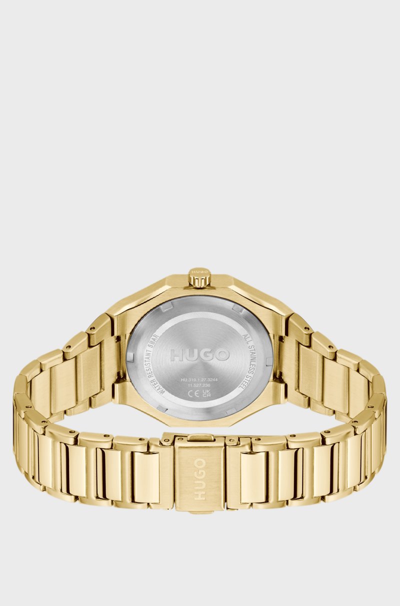Hugo Boss Reloj Dorado Con Esfera Con Logos En Relieve