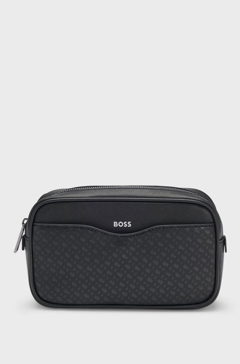 Hugo Boss Riñonera con estructura y estampado de monograma