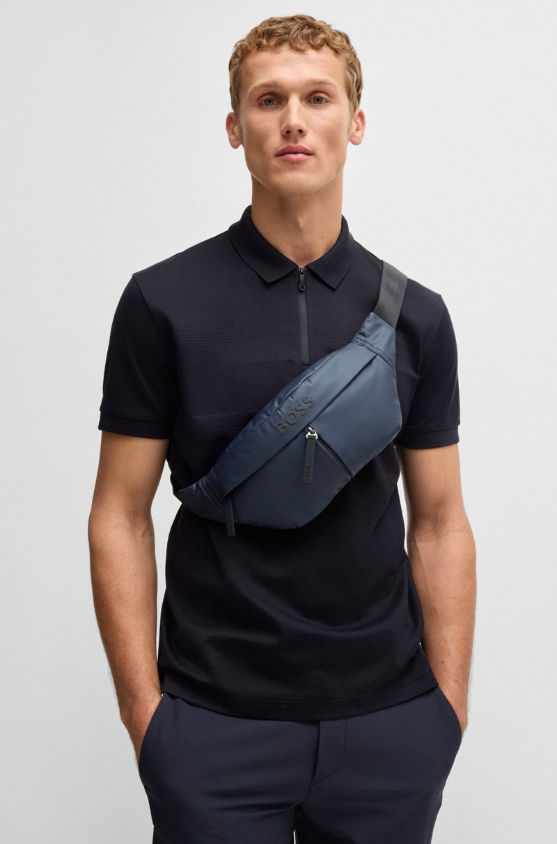 Hugo Boss Riñonera De Piel Sintética Con Detalle De Logo