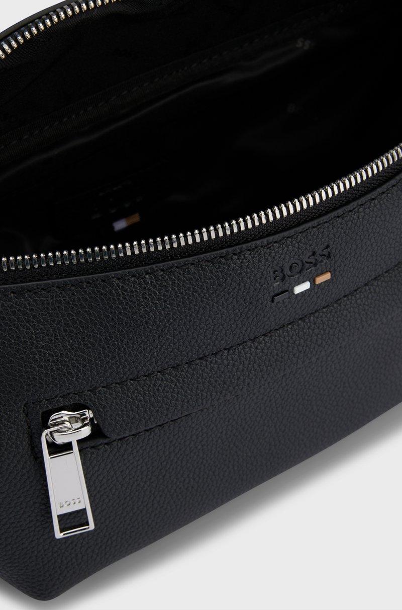 Hugo Boss Riñonera De Piel Sintética Granulada Con Logotipo Grabado