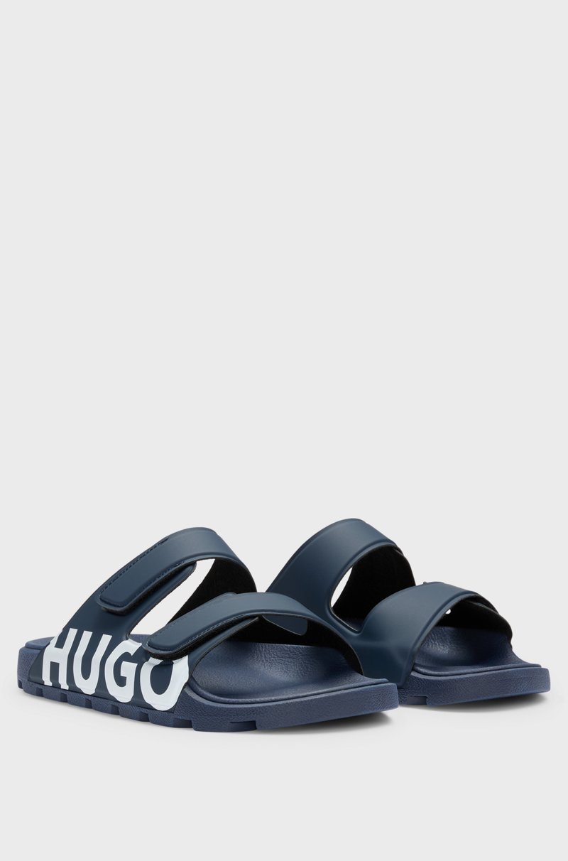 Hugo Boss Sandalias con logo y dos tiras de cierre por contacto