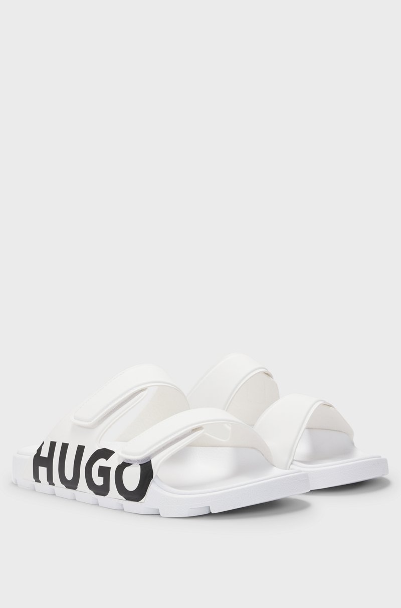 Hugo Boss Sandalias con logo y dos tiras de cierre por contacto