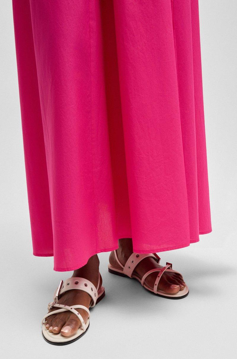 Hugo Boss Sandalias De Piel Con Remaches Y Ojales Metalizados