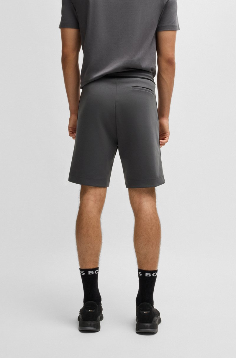 Hugo Boss Shorts Con Cordón Y Detalles De Cinta Y Logo
