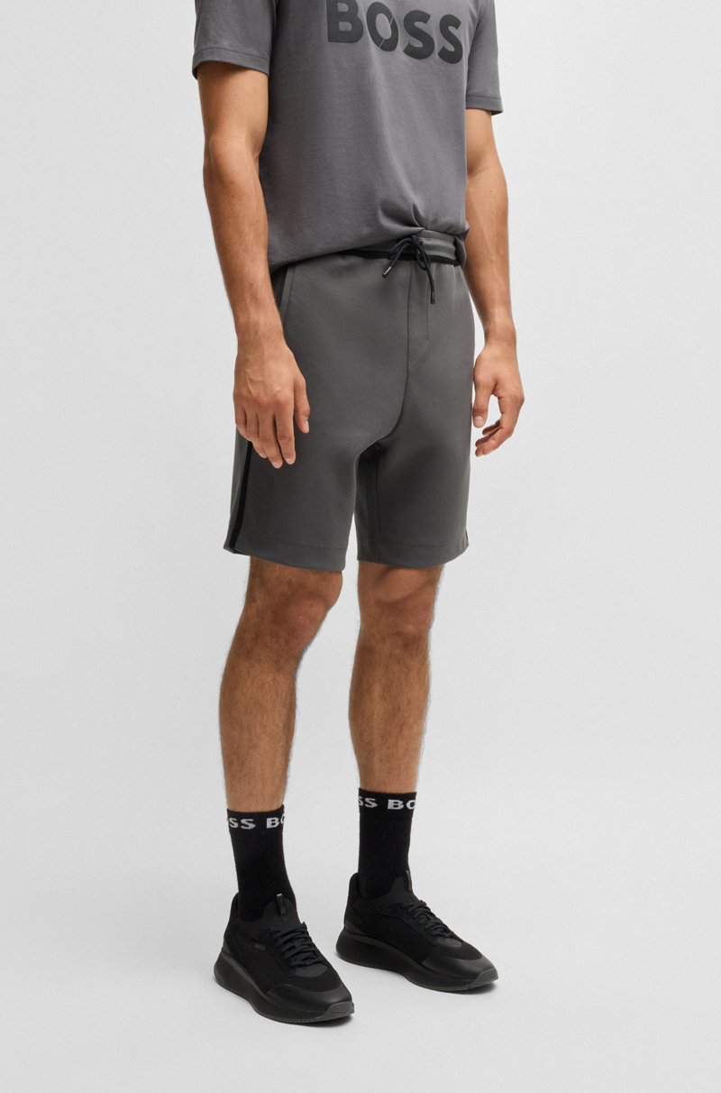 Hugo Boss Shorts con cordón y detalles de cinta y logo