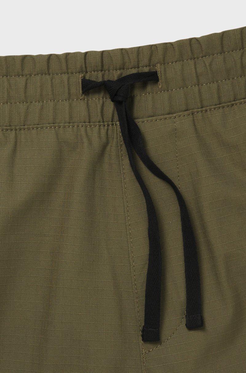 Hugo Boss Shorts De Algodón Estructurado Con Cordón Y Logo En Contraste