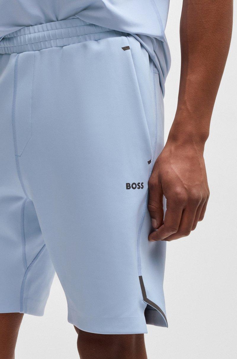 Hugo Boss Shorts De Elástico Activo Con Detalles Reflectantes Decorativos