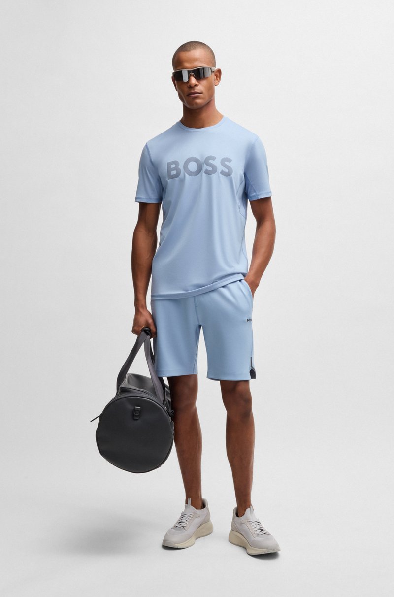 Hugo Boss Shorts De Elástico Activo Con Detalles Reflectantes Decorativos