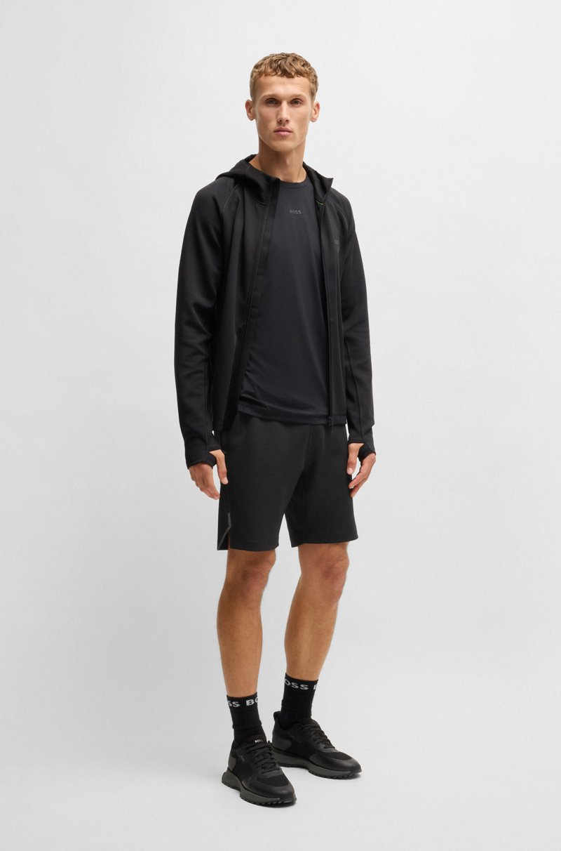 Hugo Boss Shorts De Elástico Activo Con Detalles Reflectantes Decorativos