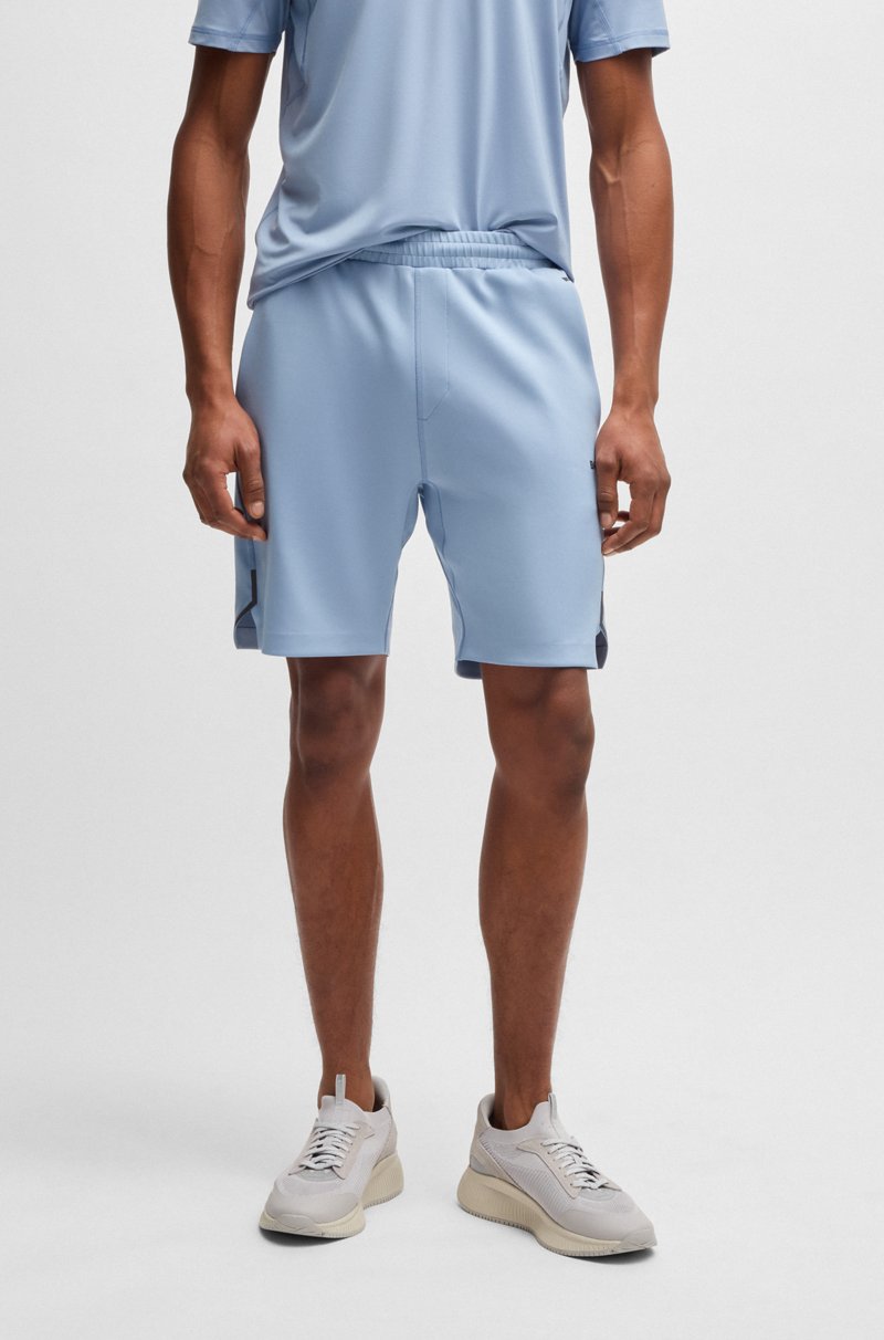 Hugo Boss Shorts de elástico activo con detalles reflectantes decorativos