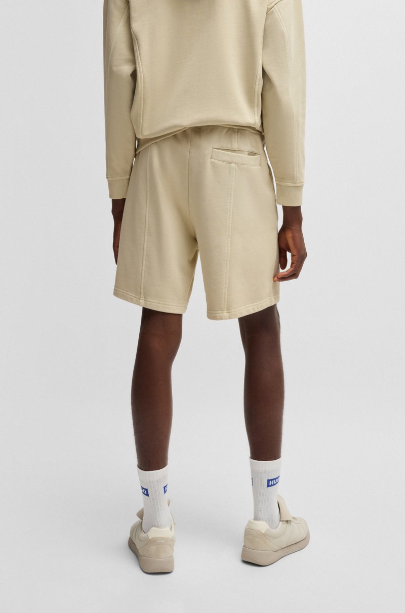 Hugo Boss Shorts De Felpa De Algodón Con Ojales Vintage