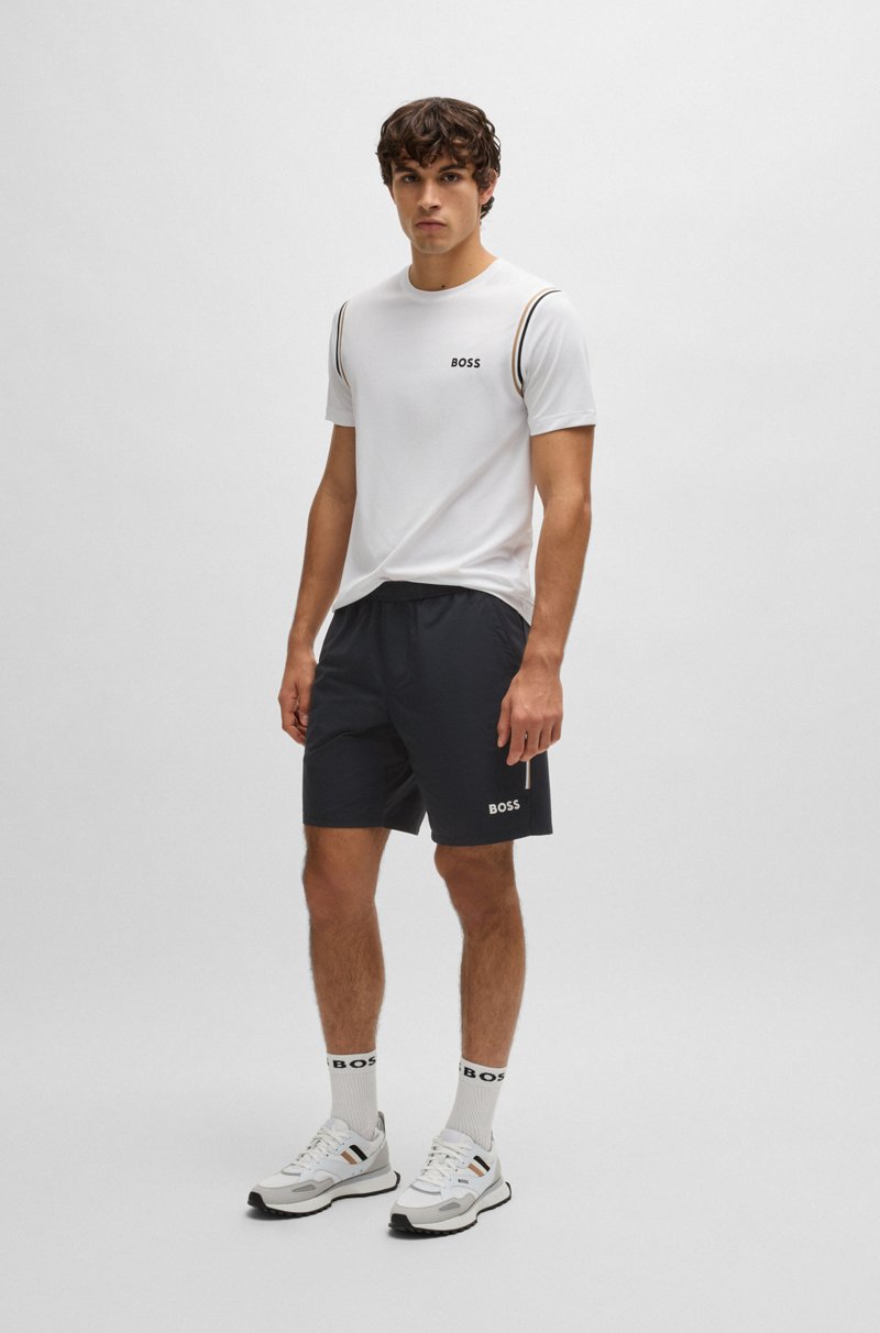 Hugo Boss Shorts De Tenis Activos En Tejido Multielástico