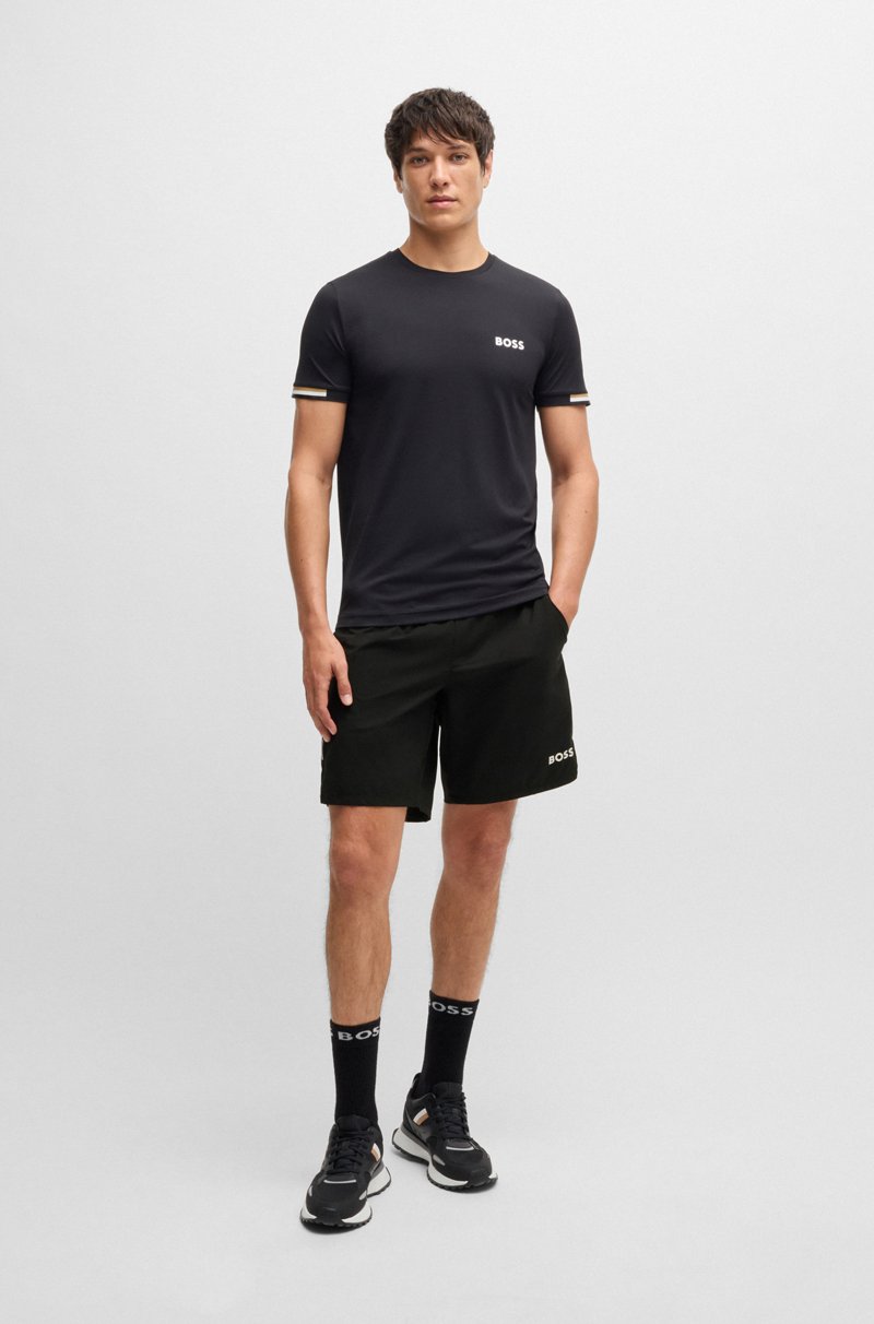 Hugo Boss Shorts De Tenis Activos En Tejido Multielástico