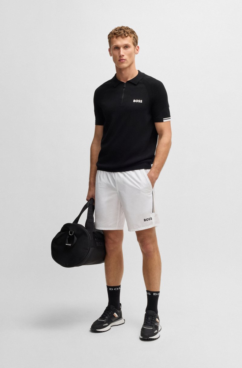 Hugo Boss Shorts De Tenis Activos En Tejido Multielástico