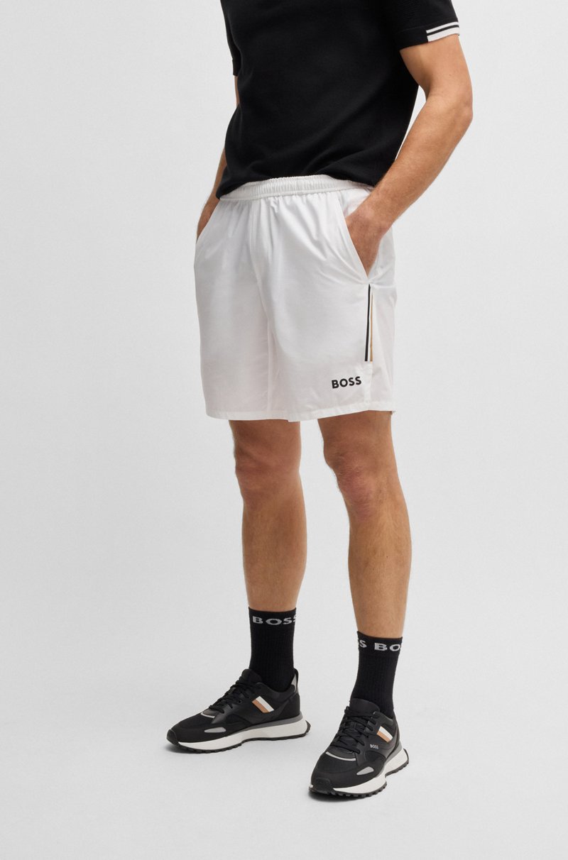 Hugo Boss Shorts De Tenis Activos En Tejido Multielástico