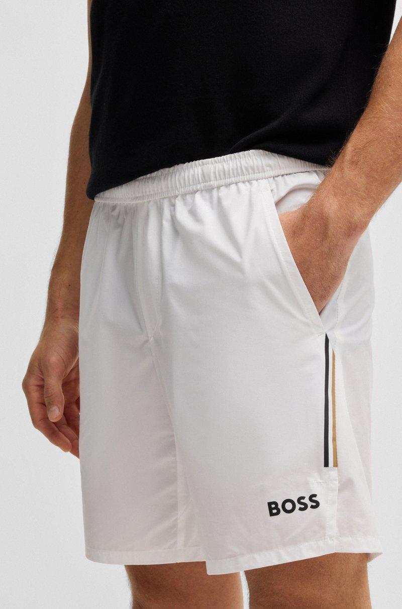 Hugo Boss Shorts De Tenis Activos En Tejido Multielástico