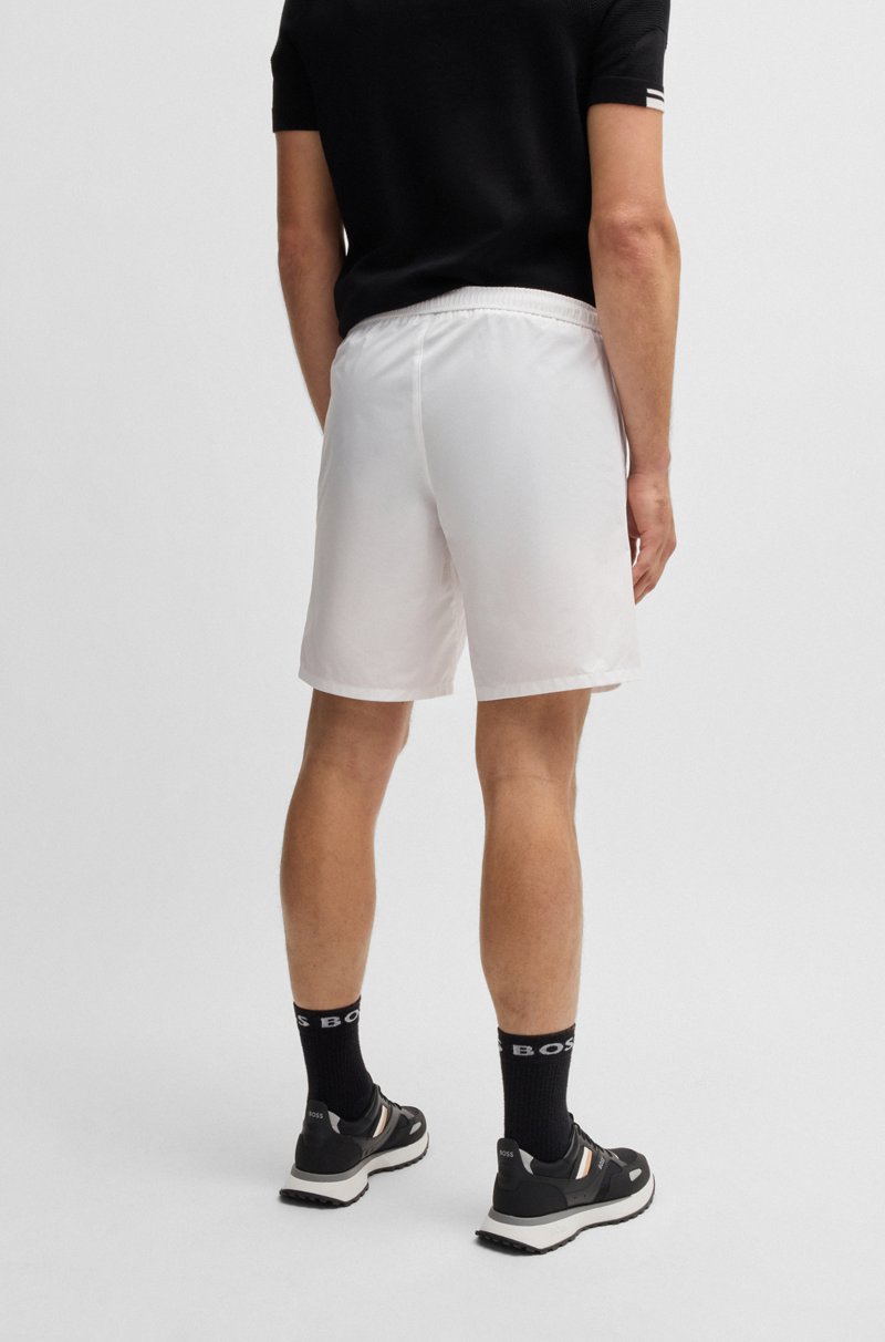 Hugo Boss Shorts de tenis activos en tejido multielástico