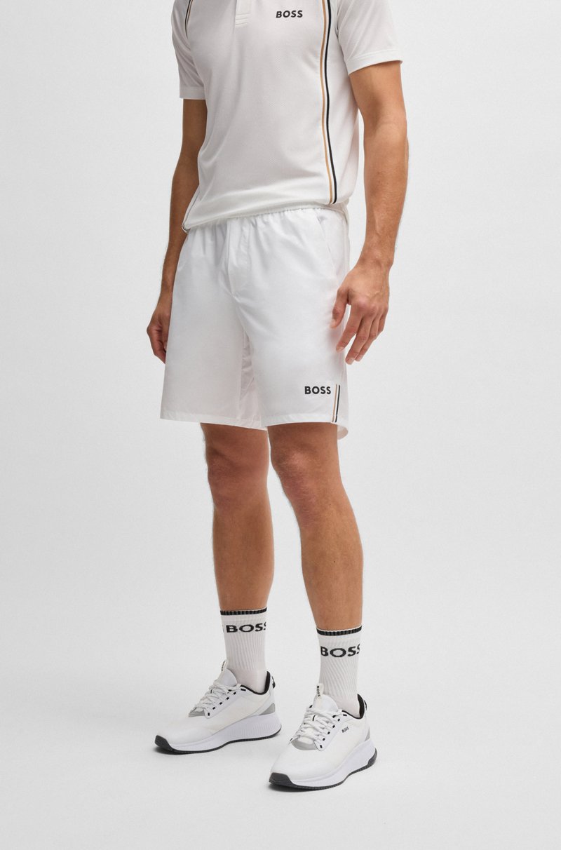 Hugo Boss Shorts de tenis activos en tejido superelástico de secado rápido