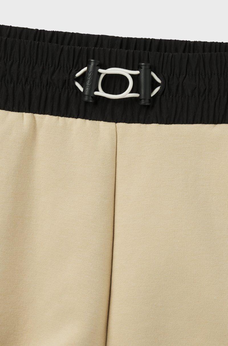 Hugo Boss Shorts Deportivos De Algodón Con Parte Trasera En Contraste