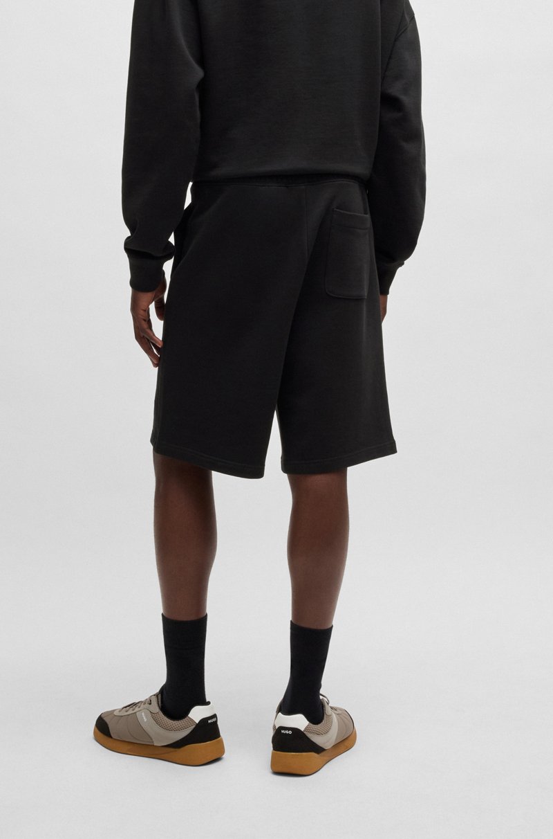 Hugo Boss Shorts En Felpa De Algodón Con Logo Bordado